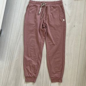 Vuori Performance Joggers, color: burnt clay heather, size: XS